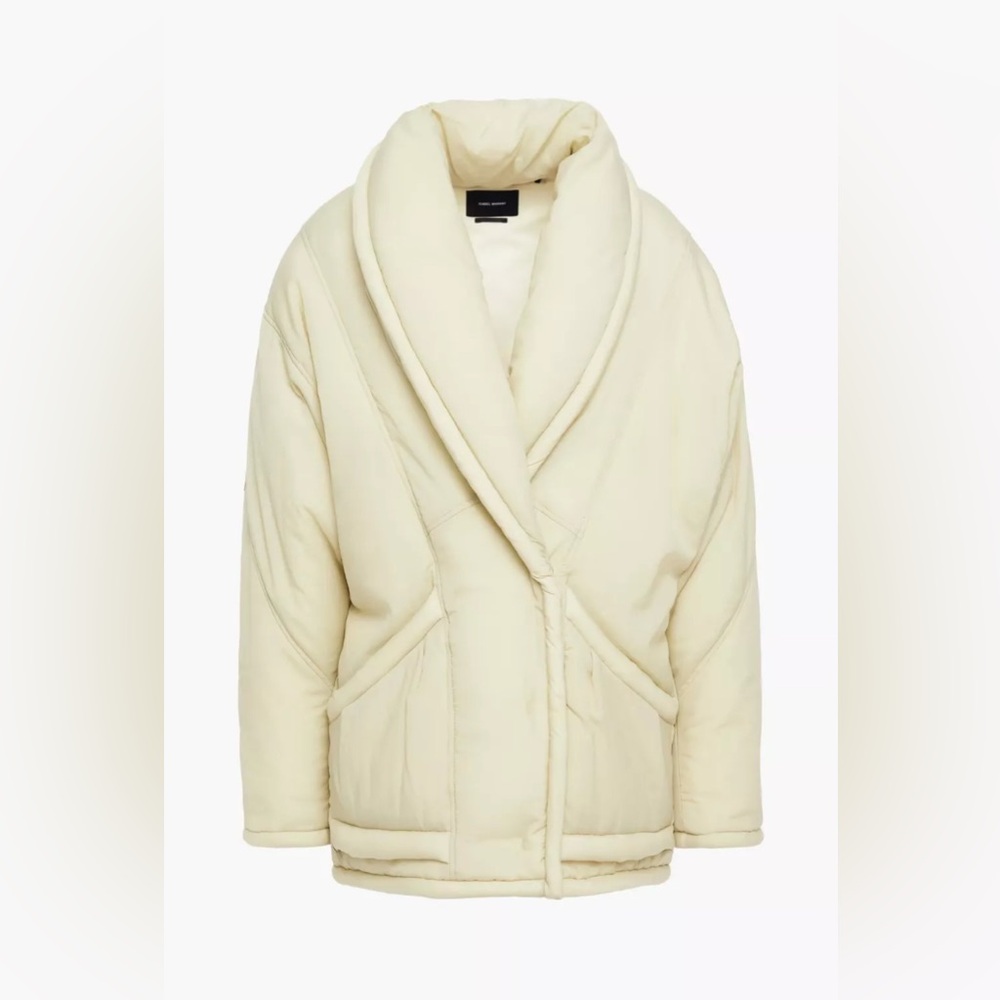 NWT Isabel Marant Boreal Oversized Puffer Coat in Chalk Size 36 FR/ US4